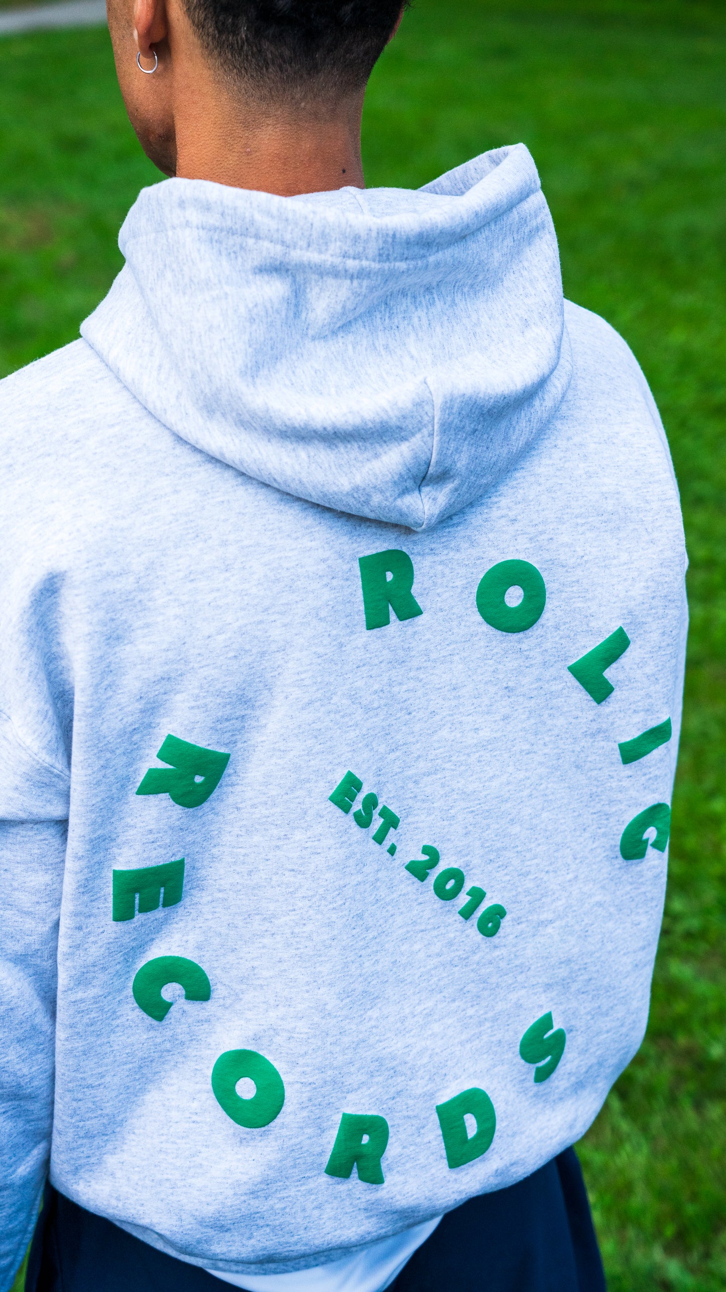 Star Hoodie - Grey // Limited Edition (Puff-print)