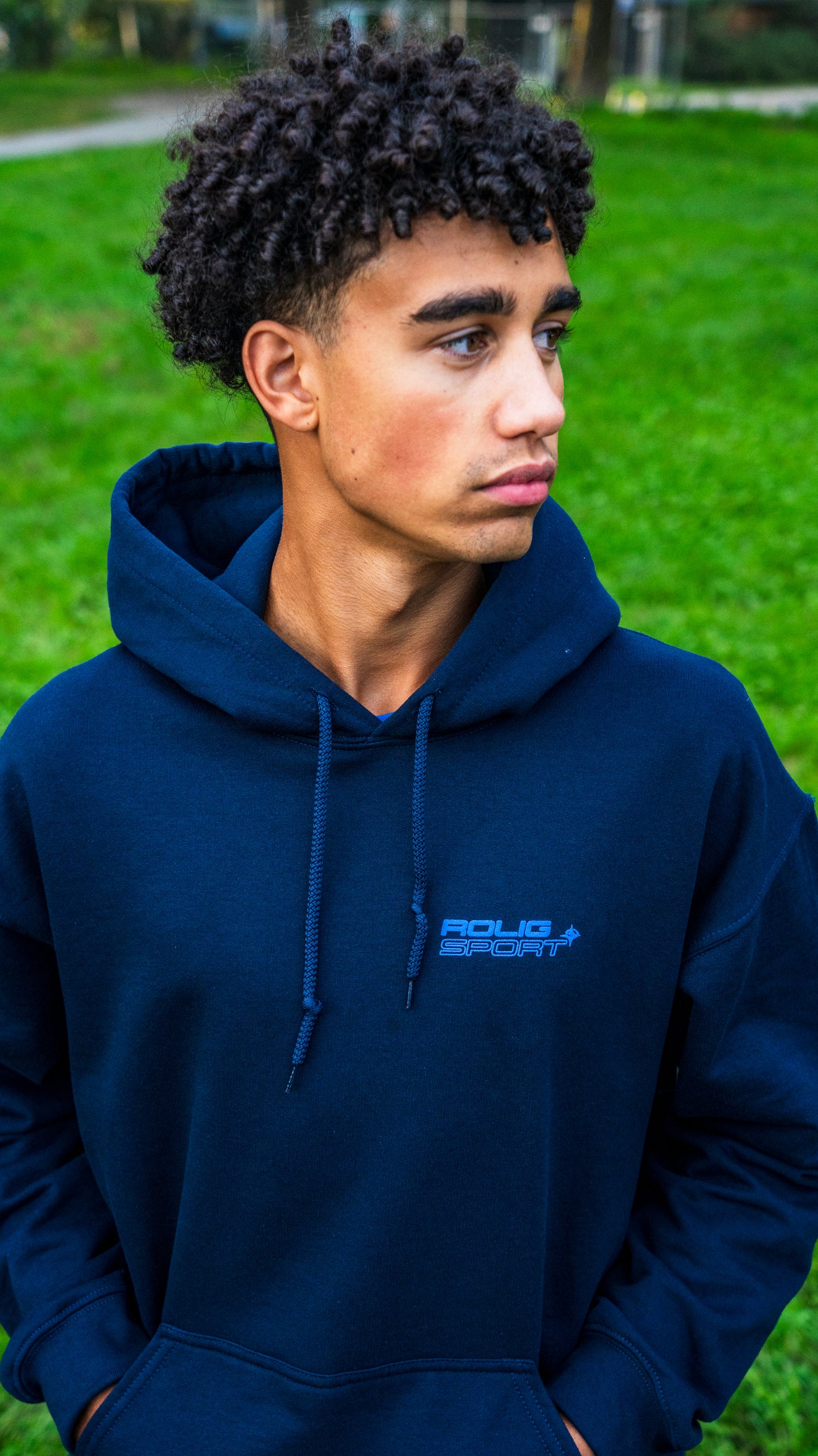Star Hoodie - Navy // Limited Edition (Puff-print)